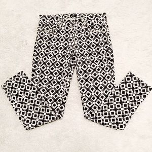 J. Crew Geometric Print Skinny Jean 27